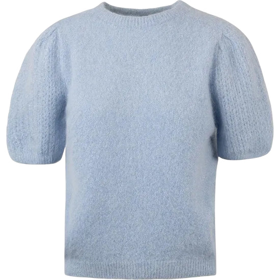 Maglione Donna con maniche corte a palloncino Azzurro