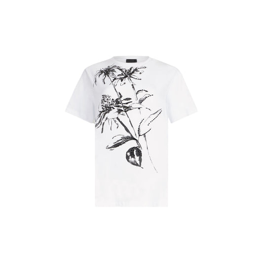 Acquista subito la T-shirt Donna, vestibilità oversize, taglio a giro collo e maniche corte, firmata LiuJo su Martini 900: vieni a scoprire tutta la collezione sul nostro sito
