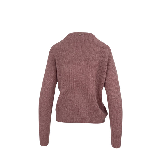 Maglione Donna in alpaca e lana Rosa retro
