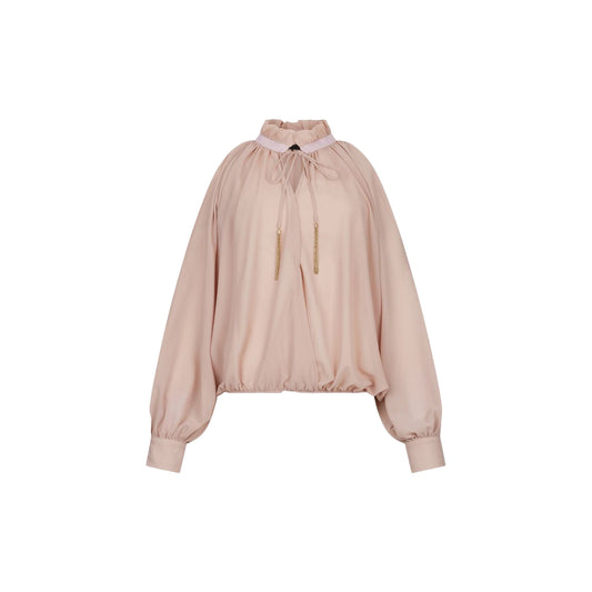 Women's Blouse with Pink Cut-Out