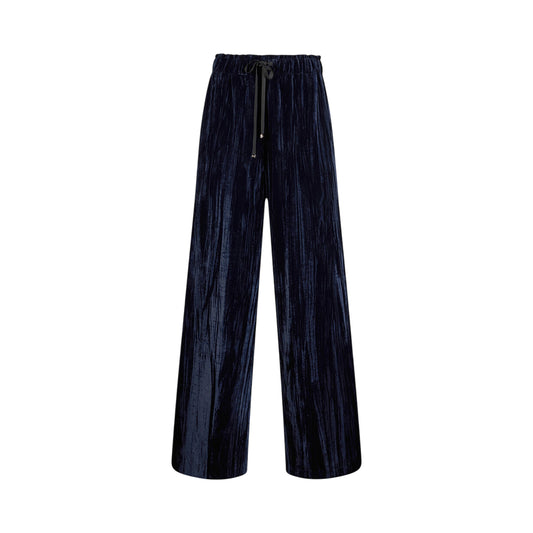 Pantaloni Donna in velluto Blu