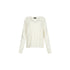 Maglione Donna in lana a trecce Bianco