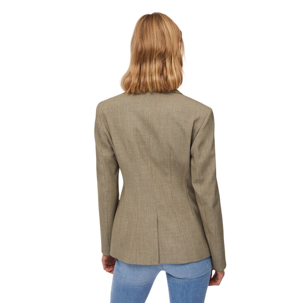 Blazer Donna Doppiopetto Verde modella retro