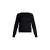 Maglia Donna in lana con pizzo Nero
