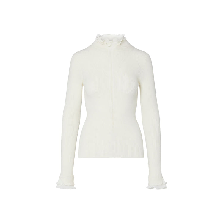 Maglia Donna con rouches Bianco