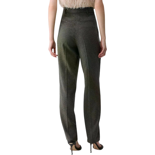 Pantalone Donna a sigaretta in tweed modella retro