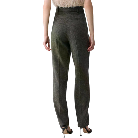Pantalone Donna a sigaretta in tweed modella retro