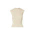 Top Donna con bottoni retro panna