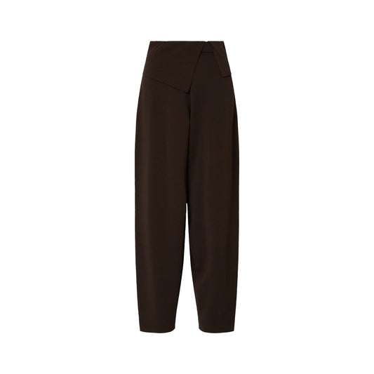 Pantalone Donna in morbida maglia Marrone