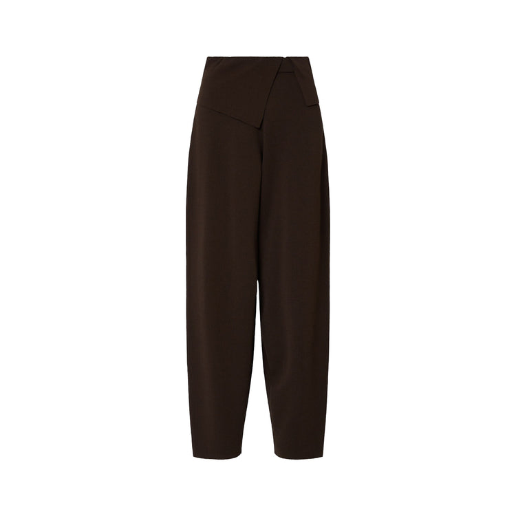 Pantalone Donna in morbida maglia Marrone