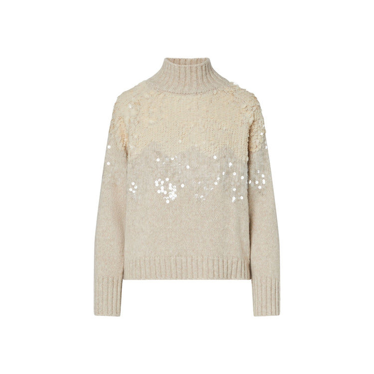 Maglia Donna in lana con paillettes
