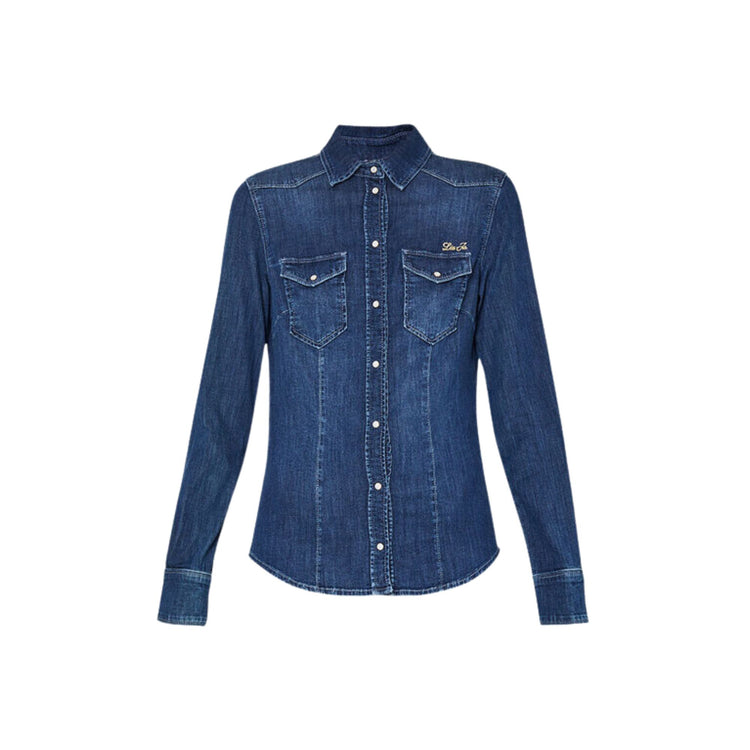 Chemise en jean femme coupe classique