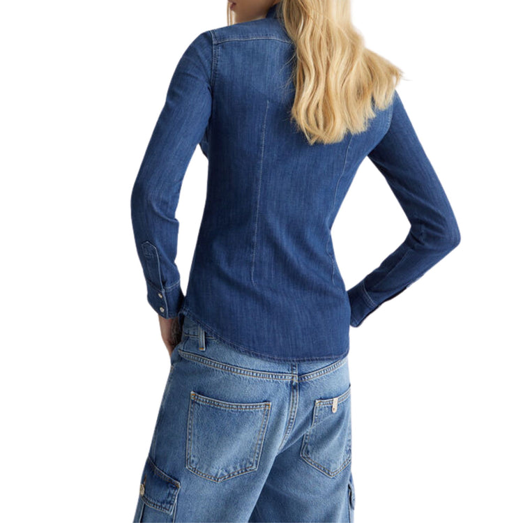 Women's shirt with used wash