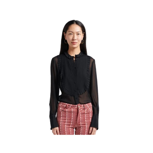 Camicia Donna con collo arricciato