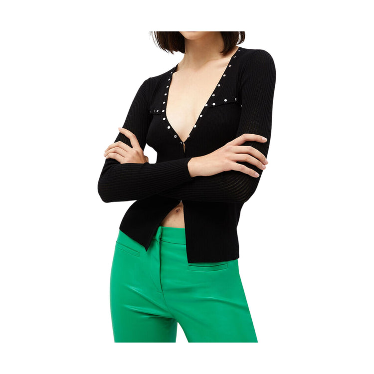 Cardigan Donna con borchie metalliche