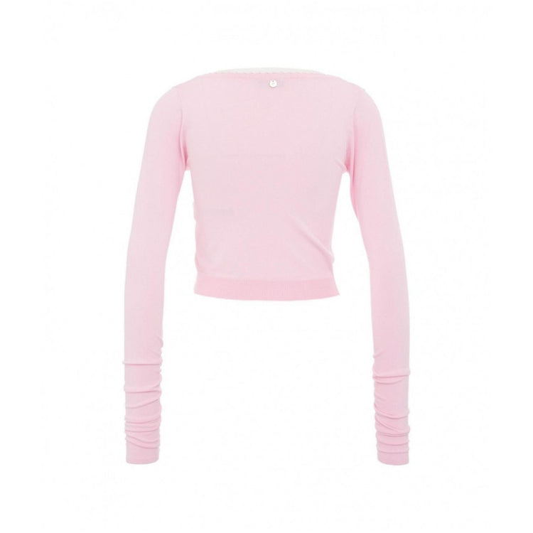 Cardigan court femme avec boutons