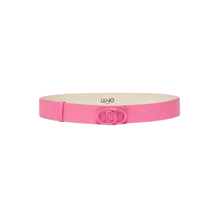 Medium women's belt with logo buckle