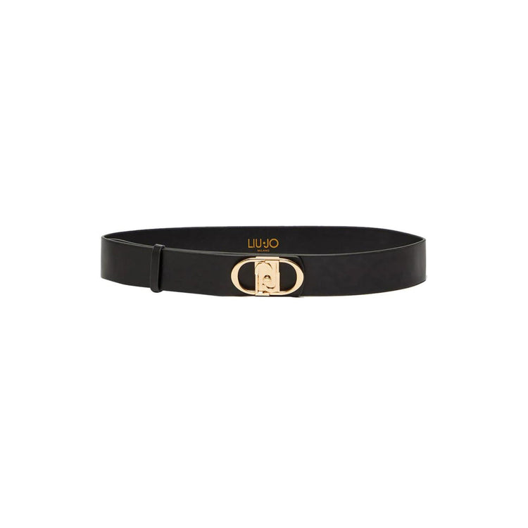 Medium women's belt with logo buckle