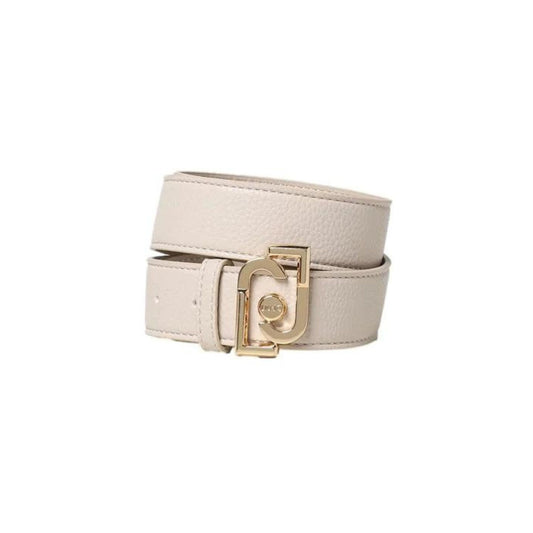Ceinture femme avec boucle en métal logotée