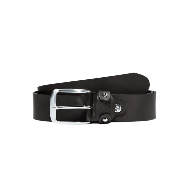 Men's belt with square buckle