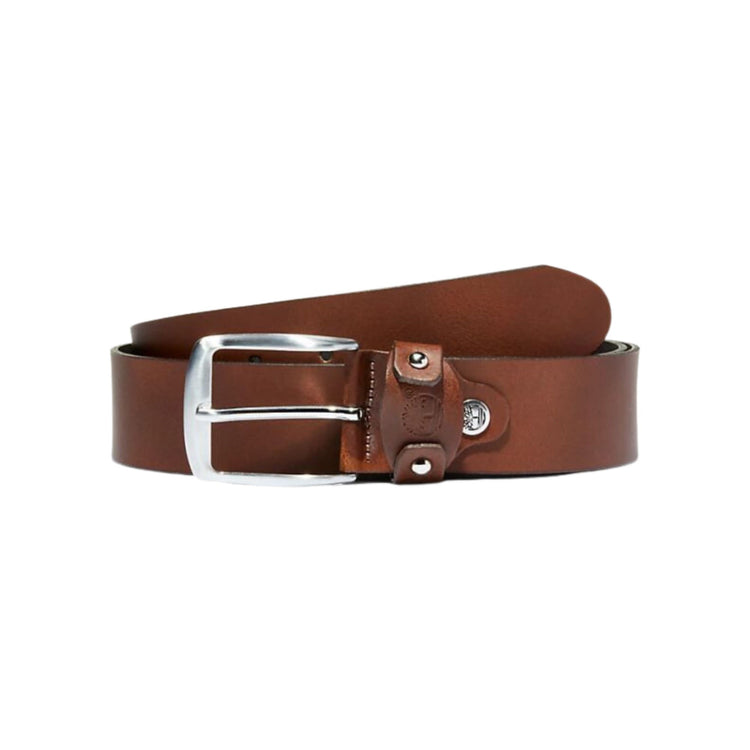 Men's belt with square buckle