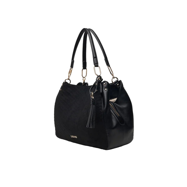 Borsa media Satchel Donna Nero