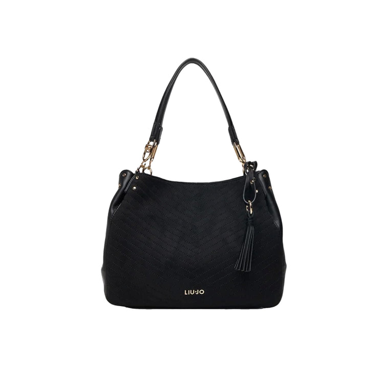Borsa media Satchel Donna Nero