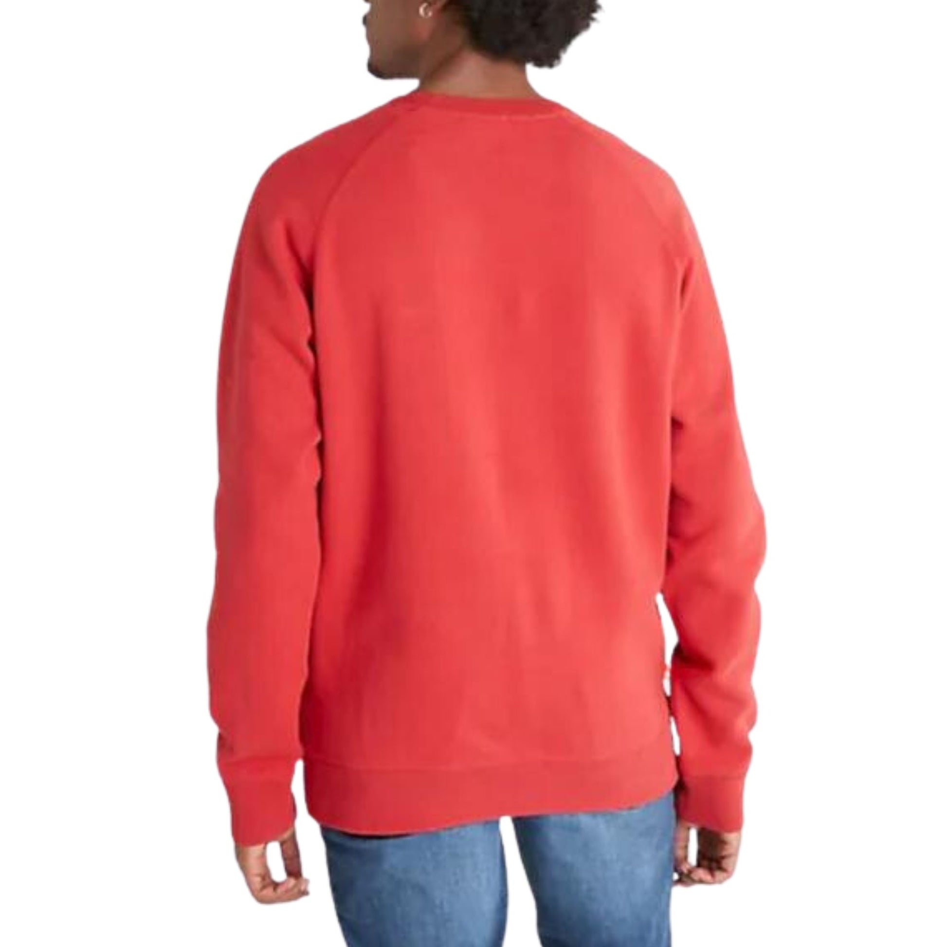 Foto retro Felpa Uomo TIMBERLAND girocollo Rosso
