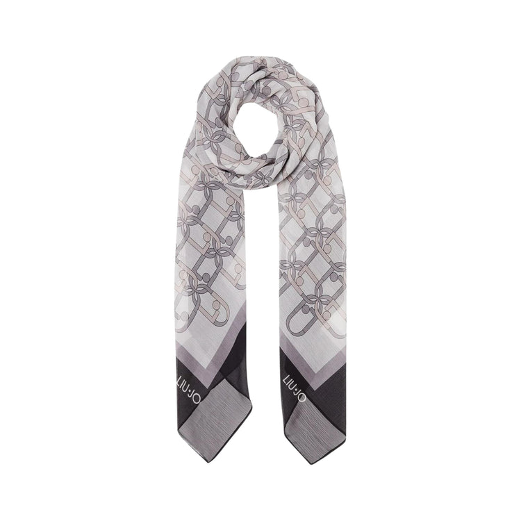 Foulard Donna in tessuto con motivo logo