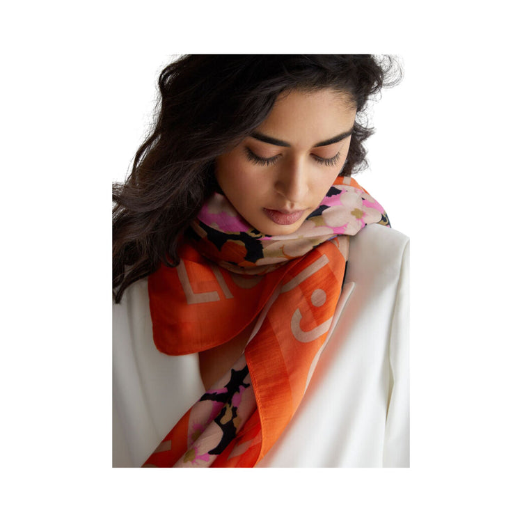 Écharpe femme à imprimé fleuri