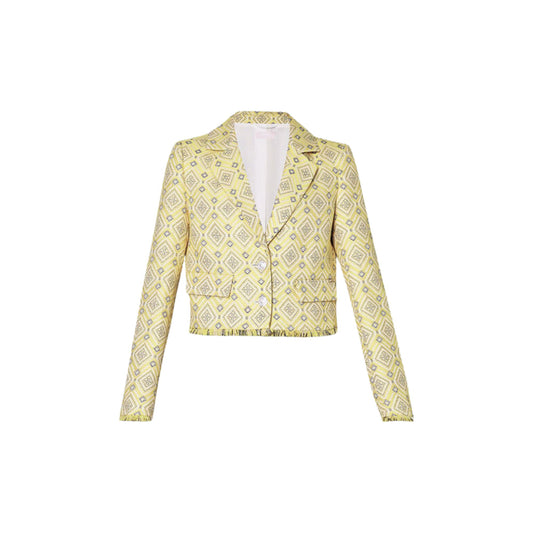 Women's jacket with jacquard pattern
