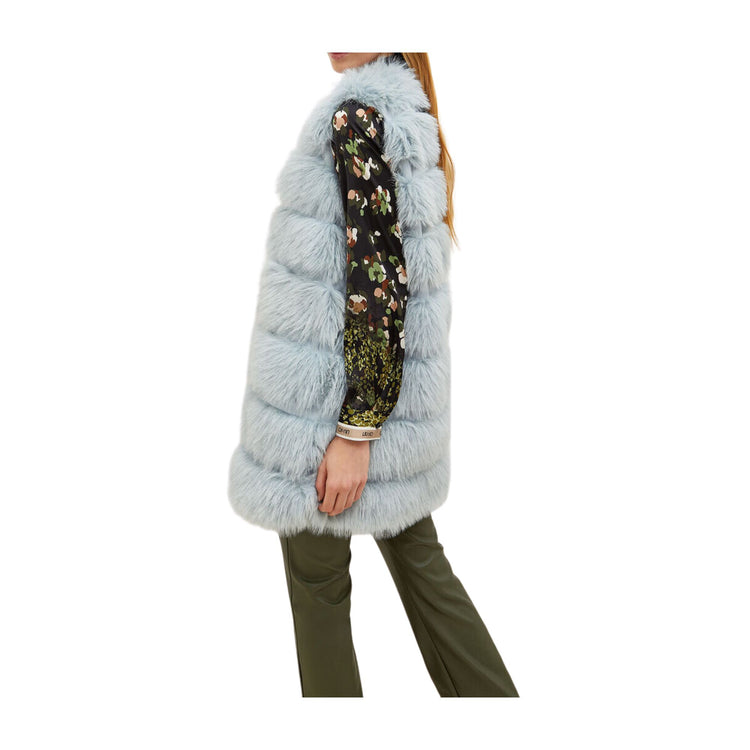 Women's synthetic fur vest