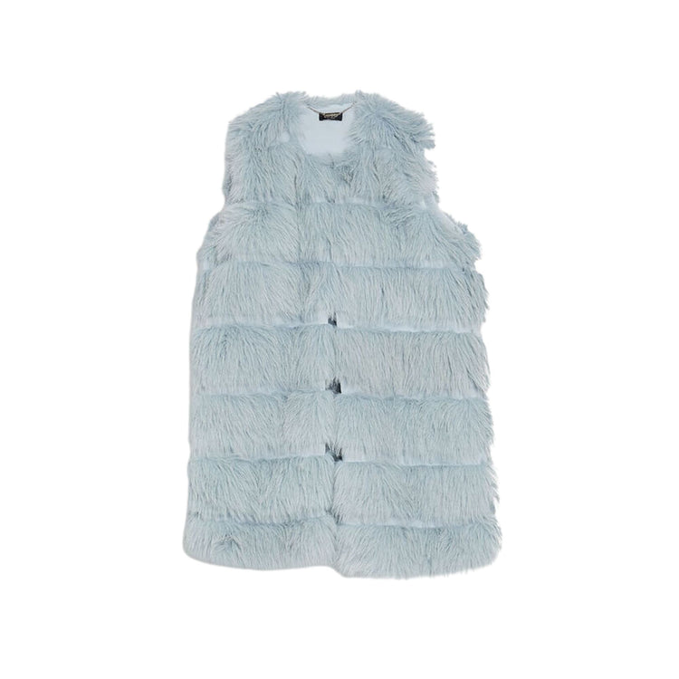 Women's synthetic fur vest