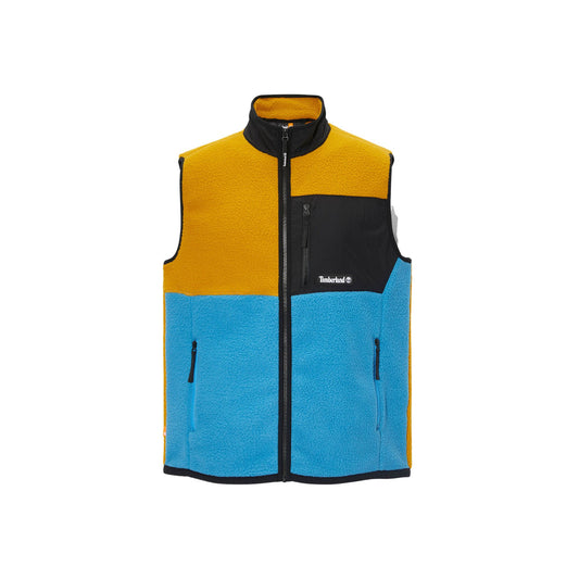 Men's sherpa vest with zip