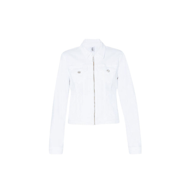 Giubbino Donna in denim con zip