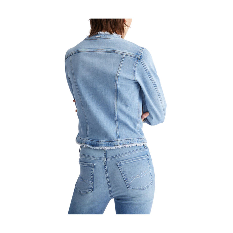 Giubbotto Donna in denim con dettagli gioiello