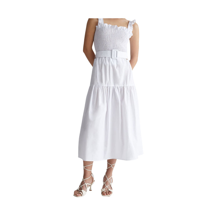 Jupe midi femme avec ceinture