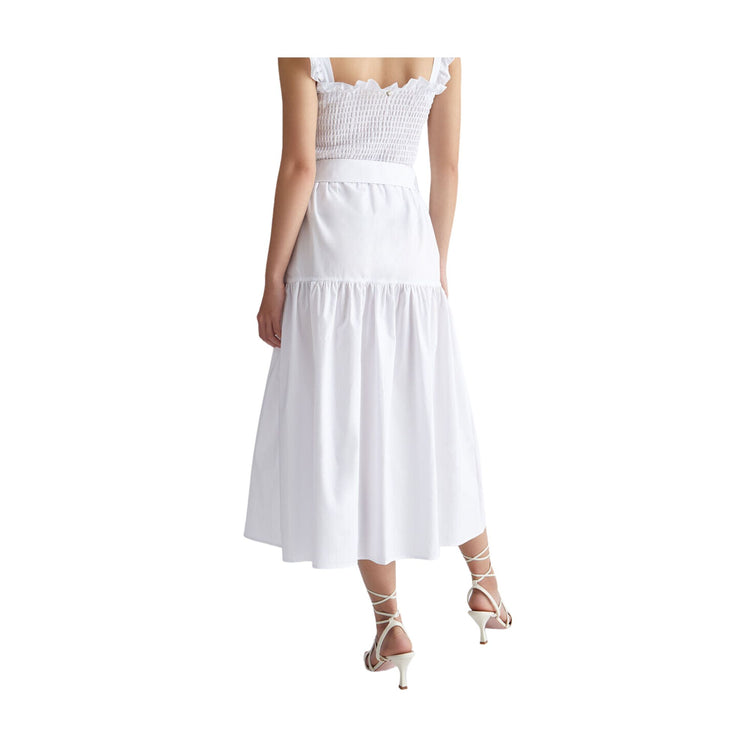 Jupe midi femme avec ceinture