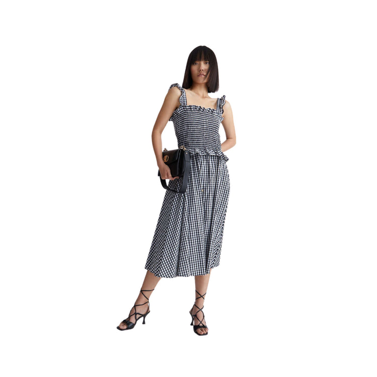 Jupe midi femme à carreaux