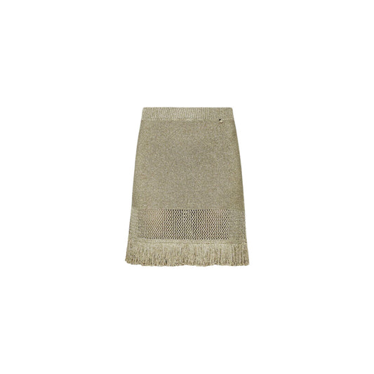 Gonna Donna in maglia con frange