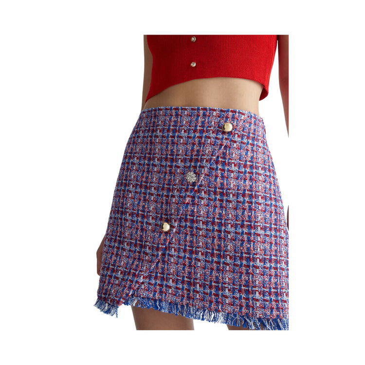 Gonna Donna mini con fantasia check