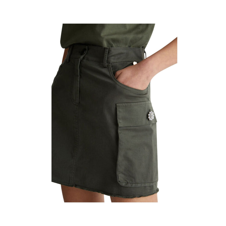 Gonna Donna mini con bottoni gioiello