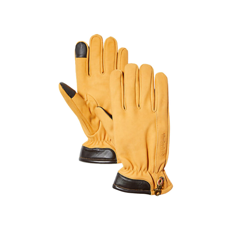 Gants en cuir pour hommes avec embouts tactiles