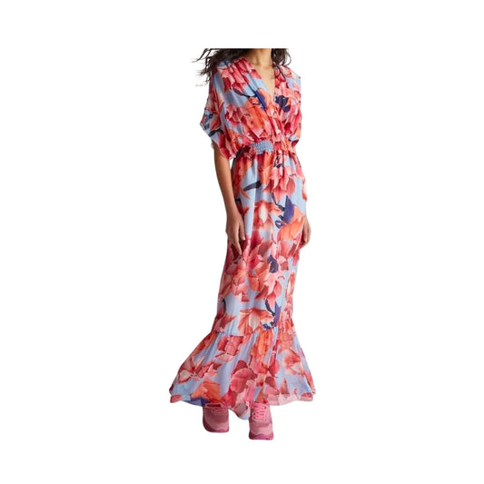 Robe longue femme imprimé fleuri
