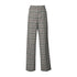 Pantaloni lunghi Donna in tartan grigio