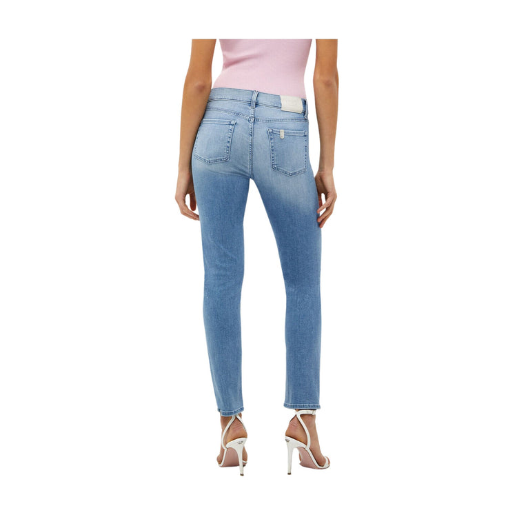 Slim women's jeans with medium waist