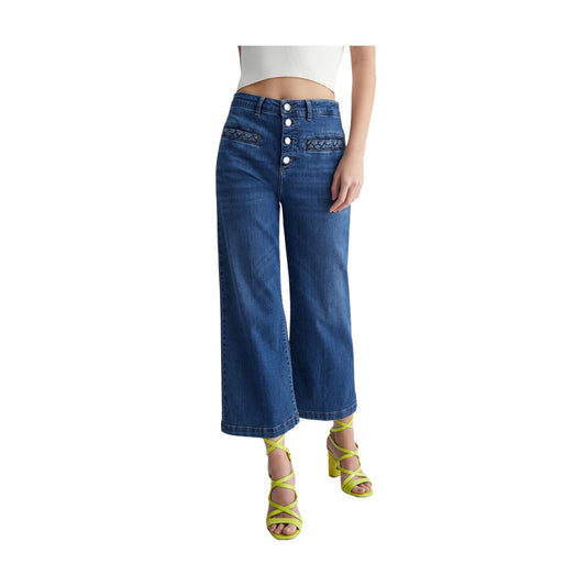 Jean femme cropped en coton