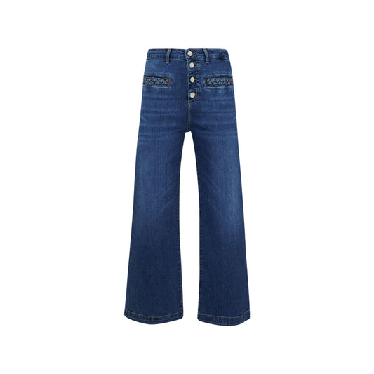 Jean femme cropped en coton