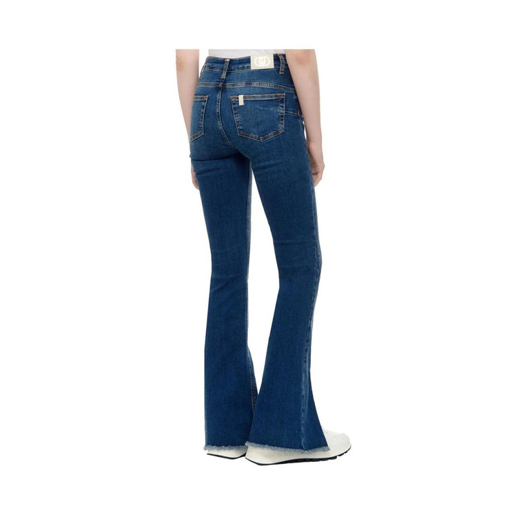 Jeans Donna con spacco sul fondo