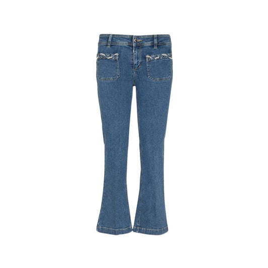 Jeans Donna con tasche con decorazioni